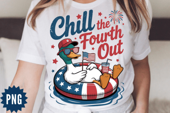 Download Chill Duck USA Float Sublimation Design - Premium Resources